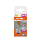 Osram / Ledvance LED Filament Superstar Tropfen P klar 320° 3,4-40W/840 kaltweiß 470lm E27 220-240V dimmbar – Verpackung