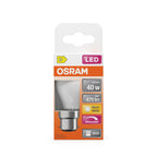 Osram / Ledvance LED Filament Superstar Tropfen P matt 320° 3,4-40W/827 warmweiß 470lm B22d 220-240V dimmbar – Verpackung
