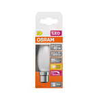 Osram / Ledvance LED Filament Superstar Kerze B matt 320° 3,4-40W/827 warmweiß 470lm B22d 220-240V dimmbar – Verpackung