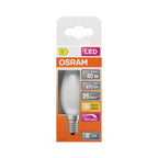 Osram / Ledvance LED Filament Superstar Kerze B matt 320° 3,4-40W/827 warmweiß 470lm E14 220-240V dimmbar – Verpackung
