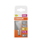 Osram / Ledvance LED Filament Superstar Tropfen P matt 320° 3,4-40W/827 warmweiß 470lm E14 220-240V dimmbar – Verpackung
