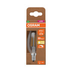 Osram / Ledvance LED Filament Kerze B klar 300° UltraEfficient 2,5-40W/827 warmweiß 470lm E14 220-240V dimmbar – Verpackung