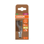Osram / Ledvance LED Filament Tropfen P klar 300° UltraEfficient 2,5-40W/827 warmweiß 470lm E14 220-240V dimmbar – Verpackung