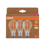 Osram / Ledvance LED Filament Classic A klar 300° UltraEfficient 7,2-100W/827 warmweiß 1521lm E27 220-240V 3er Pack – Verpackung