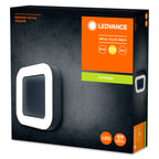 LEDVANCE LED Wandleuchte Endura Style Square 13W/830 480lm warmweiß nicht dimmbar dunkelgrau IP44 – Verpackung 2