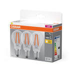 Osram LED Base Classic A Filament 7,5-75W/827 E27 1055lm klar warmweiß nicht dimmbar 3er Pack – Verpackung 2