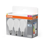 Osram LED Base Classic A Filament 7,5-75W/840 E27 1055lm matt kaltweiß nicht dimmbar 3er Pack – Verpackung 2