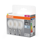 Osram LED Base Tropfen P matt 300° 6-60W/840 neutralweiß 806lm E14 220-240V 3er Pack – Verpackung 2