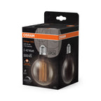 Osram / Ledvance LED Filament Vintage 1906 Globe G95 rauchig 320° 11-42W/818 extra warmweiß 500lm E27 220-240V dimmbar – Verpackung 2