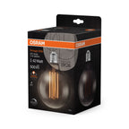 Osram / Ledvance LED Filament Vintage 1906 Globe G125 rauchig 320° 11-42W/818 extra warmweiß 500lm E27 220-240V dimmbar – Verpackung 2