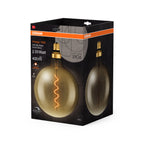 Osram / Ledvance LED Filament Vintage 1906 Globe G200 klar 320° 4,8-33W/822 extra warmweiß 400lm E27 220-240V dimmbar – Verpackung 2