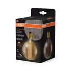 Osram / Ledvance LED Filament Vintage 1906 Globe G95 gold 320° 8,8-60W/822 extra warmweiß 806lm E27 220-240V dimmbar – Verpackung 2