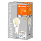 Osram / Ledvance LED Filament WIFI Smart+ Classic P klar 300° 4-40W/827 warmweiß 470lm E14 220-240V dimmbar – Verpackung 2