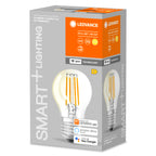 Osram / Ledvance LED Filament WIFI Smart+ Classic A klar 300° 4-40W/827 warmweiß 470lm E27 220-240V dimmbar – Verpackung 2