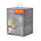 Osram / Ledvance LED Filament WIFI Smart+ Globe G125 rauchig 300° 6-44W/825 warmweiß 540lm E27 220-240V dimmbar – Verpackung 2
