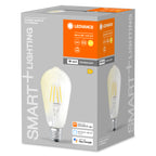 Osram / Ledvance LED Filament WIFI Smart+ Edison klar 300° 6-60W/827 warmweiß 806lm E27 220-240V dimmbar – Verpackung 2