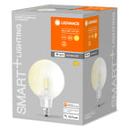 Osram / Ledvance LED Filament WIFI Smart+ Globe G125 klar 300° 6-60W/827 warmweiß 806lm E27 220-240V dimmbar – Verpackung 2