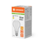Osram / Ledvance LED Filament Classic A klar 330° Performance 18-150W/827 warmweiß 2452lm E27 220-240V dimmbar – Verpackung 2