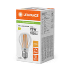 Osram / Ledvance LED Filament Classic A klar 300° Performance 7,5-75W/827 warmweiß 1055lm E27 220-240V dimmbar – Verpackung 2