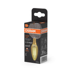 Osram / Ledvance LED Filament Vintage 1906 Kerze B gold 300° 2,5-22W/824 extra warmweiß 220lm E14 220-240V – Verpackung 2