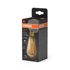 Osram / Ledvance LED Filament Vintage 1906 Edison gold 320° 5,8-40W/822 extra warmweiß 470lm E27 220-240V dimmbar – Verpackung 2