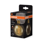 Osram / Ledvance LED Filament Vintage 1906 Globe G80 gold 320° 7-48W/822 extra warmweiß 600lm E27 220-240V dimmbar – Verpackung 2
