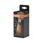 Osram / Ledvance LED Filament Vintage 1906 Edison rauchig 320° 11-42W/818 extra warmweiß 500lm E27 220-240V dimmbar – Verpackung 2