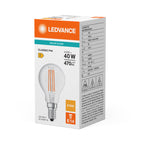 Osram / Ledvance LED Filament Tropfen P klar 300° Value 4-40W/827 warmweiß 470lm E14 220-240V – Verpackung 2