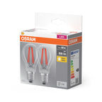 Osram / Ledvance LED Filament Base Classic A klar 300° 7-60W/827 warmweiß 806lm E27 220-240V 2er Pack – Verpackung 2