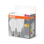 Osram / Ledvance LED Filament Base Classic A matt 300° 4,2-40W/827 warmweiß 470lm E27 220-240V 2er Pack – Verpackung 2