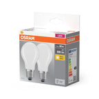 Osram / Ledvance LED Filament Base Classic A matt 300° 7-60W/827 warmweiß 806lm E27 220-240V 2er Pack – Verpackung 2