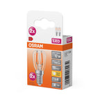 Osram / Ledvance LED Special Stick klar 300° 2,2-10W/827 warmweiß 110lm E14 220-240V 2er Pack – Verpackung 2