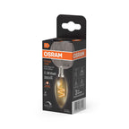 Osram / Ledvance LED Filament Vintage 1906 Kerze B klar 300° Spiral 3,5-28W/922 extra warmweiß 300lm E14 220-240V dimmbar – Verpackung 2