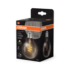 Osram / Ledvance LED Filament Vintage 1906 Globe G80 klar 300° Spiral 4,6-40W/927 warmweiß 470lm E27 220-240V dimmbar – Verpackung 2