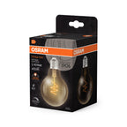 Osram / Ledvance LED Filament Vintage 1906 Globe G80 klar 300° Spiral 4,9-40W/922 extra warmweiß 470lm E27 220-240V dimmbar – Verpackung 2
