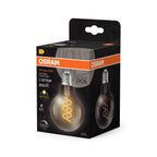 Osram / Ledvance LED Filament Vintage 1906 Globe G80 klar 300° Spiral 7,2-60W/927 warmweiß 806lm E27 220-240V dimmbar – Verpackung 2