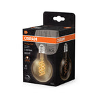 Osram / Ledvance LED Filament Vintage 1906 Globe G80 klar 300° Spiral 8-60W/922 extra warmweiß 806lm E27 220-240V dimmbar – Verpackung 2