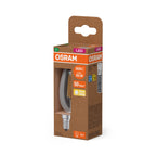 Osram / Ledvance LED Filament Kerze B klar 320° UltraEfficient 3,8-60W/827 warmweiß 806lm E14 220-240V – Verpackung 2