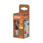 Osram / Ledvance LED Filament Tropfen P klar 320° UltraEfficient 3,8-60W/827 warmweiß 806lm E14 220-240V – Verpackung 2