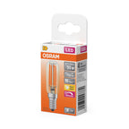 Osram / Ledvance LED Filament Special Stick T klar 300° 6,5-55W/827 warmweiß 730lm E14 220-240V dimmbar – Verpackung 2