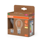 Osram / Ledvance LED Filament Classic A klar 300° UltraEfficient 2,2-40W/827 warmweiß 470lm E27 220-240V 2er Pack – Verpackung 2
