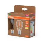 Osram / Ledvance LED Filament Classic A klar 300° UltraEfficient 3,8-60W/827 warmweiß 806lm E27 220-240V 2er Pack – Verpackung 2