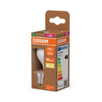 Osram / Ledvance LED Filament Tropfen P matt 330° UltraEfficient 1,2-25W/827 warmweiß 255lm E14 220-240V – Verpackung 2