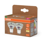 Osram / Ledvance LED Spot PAR16 36° UltraEfficient 2-50W/827 warmweiß 360lm GU10 220-240V 2er Pack – Verpackung 2