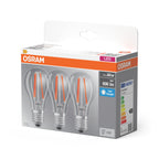 Osram / Ledvance LED Filament Base Classic A klar 300° 7-60W/865 tageslichtweiß 806lm E27 220-240V 3er Pack – Verpackung 2