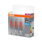 Osram / Ledvance LED Filament Base Kerze B klar 300° 5,9-60W/865 tageslichtweiß 806lm E14 220-240V 3er Pack – Verpackung 2
