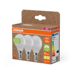 Osram / Ledvance LED Star Tropfen P matt 200° 4,9-40W/827 warmweiß 470lm E14 220-240V 3er Pack – Verpackung 2