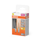 Osram / Ledvance LED Filament Star Kerze B klar 300° 1,8-25W/827 warmweiß 250lm E14 220-240V 2er Pack – Verpackung 2