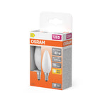 Osram / Ledvance LED Filament Star Kerze B matt 300° 3,4-40W/827 warmweiß 470lm E14 220-240V 2er Pack – Verpackung 2