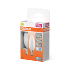 Osram / Ledvance LED Filament Star Kerze B matt 300° 3,4-40W/840 kaltweiß 470lm E14 220-240V 2er Pack – Verpackung 2